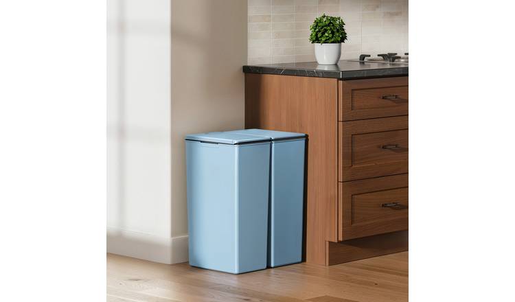 EKO Morandi 80 Litre Touch Top Recycling Bin - Blue