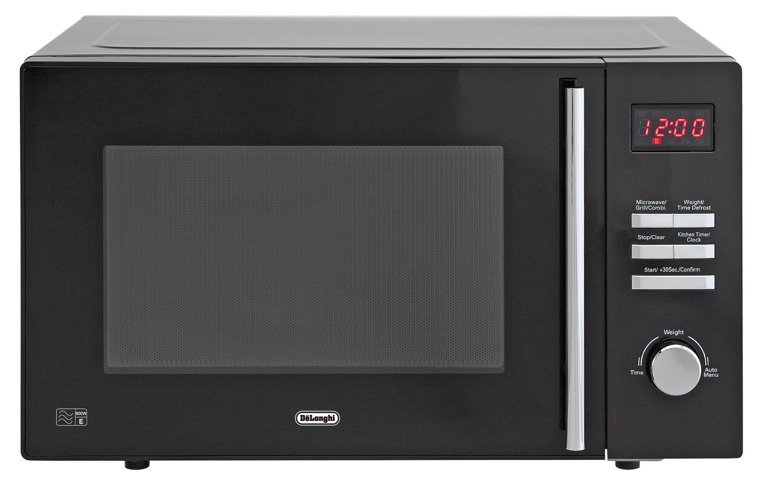 De'Longhi 900W Microwave with Grill AM820C - Black