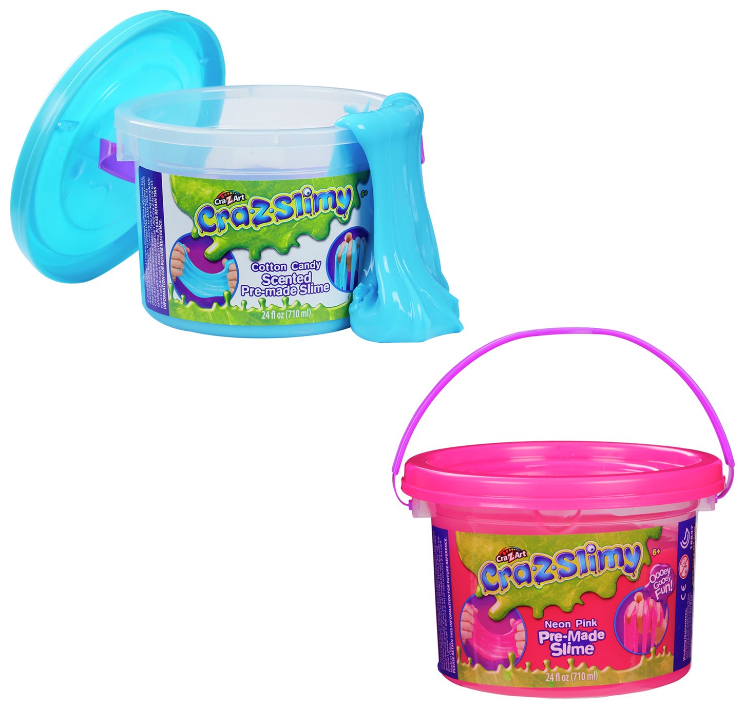 Cra-Z-Slimy Colour Slime Tub - 2 Pack