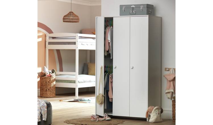 Argos 3 door store white wardrobe