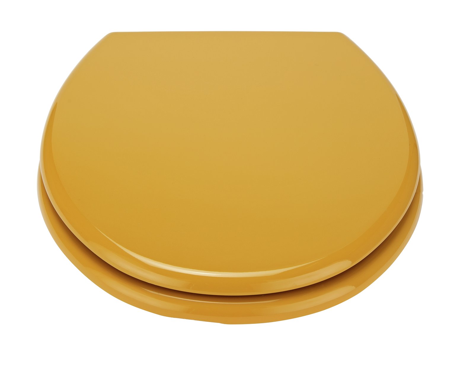 Argos Home Moulded Wood Toilet Seat - Mustard