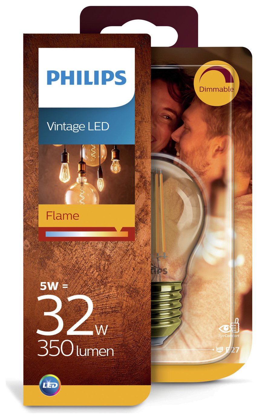 Philips LED Filament E27 5W (32W) Dimmable Light Bulb Review