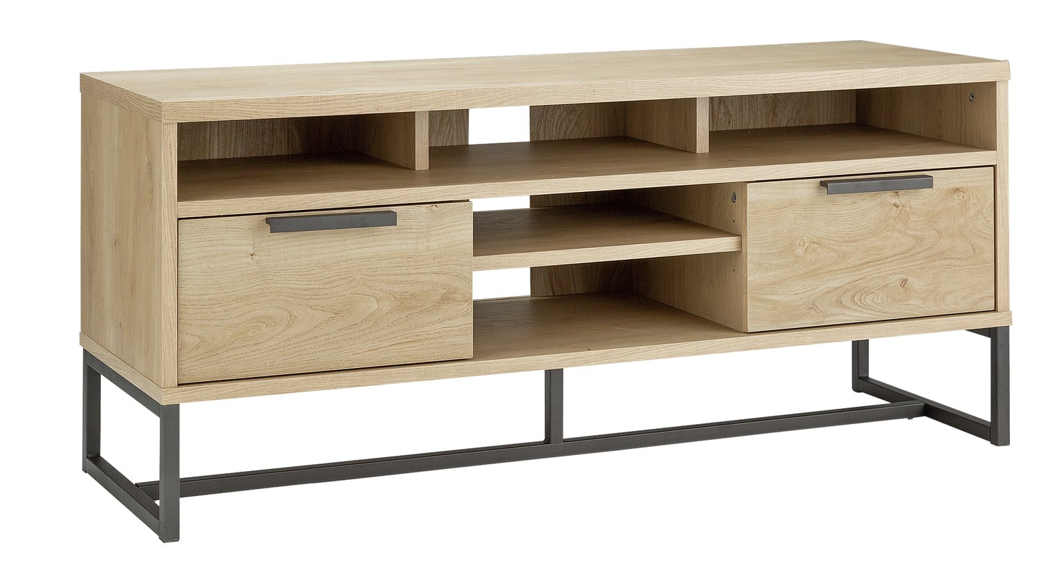 Argos Home Nomad 2 Drawer TV Unit - Light Oak Effect