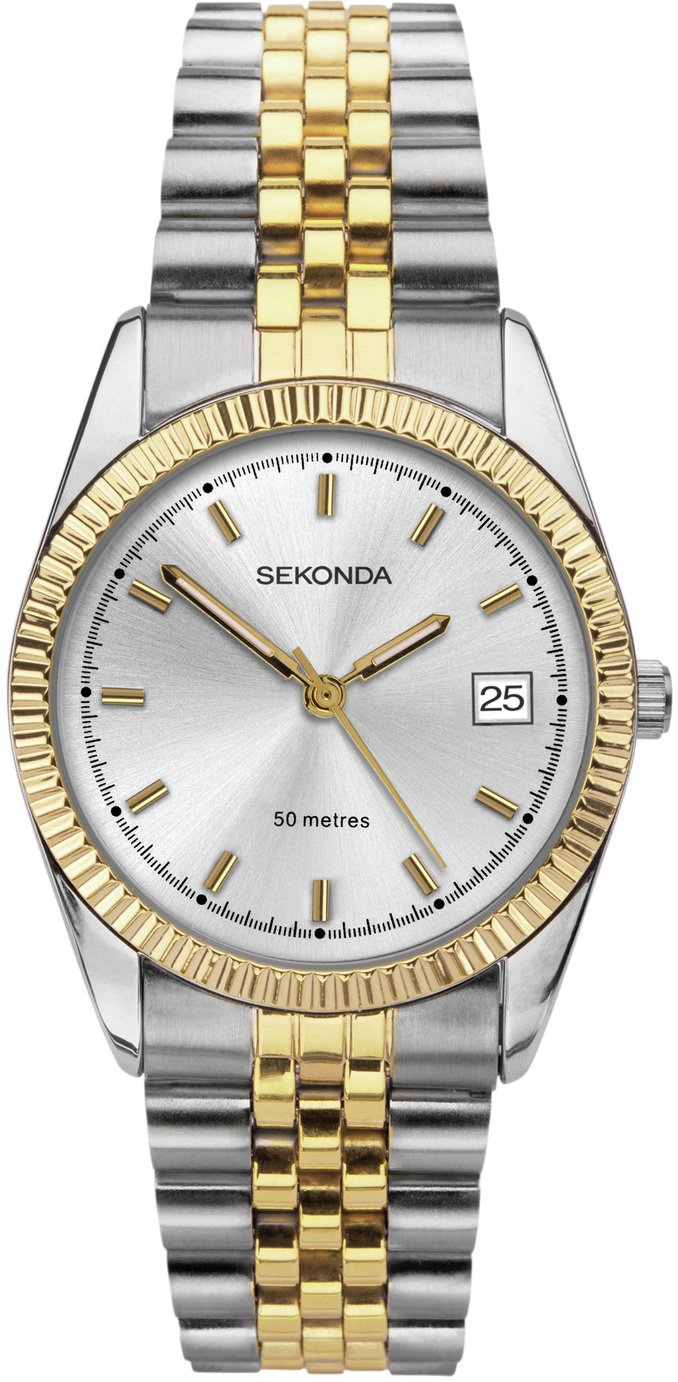 Sekonda Men's Two Tone Gold Plated Bracelet Watch Review