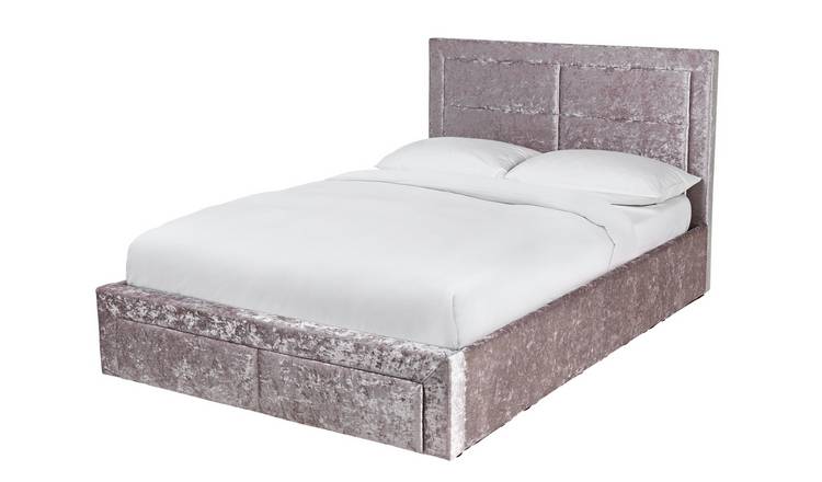 Argos Home Kourtney End Open Ottoman Sml Double Bed - Silver