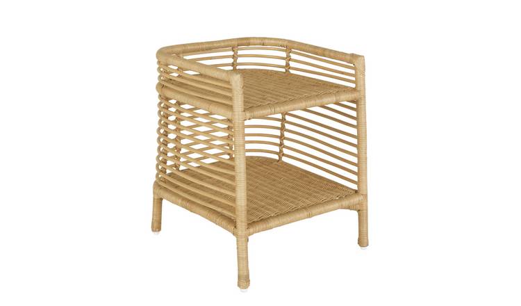 Rattan bedside deals drawers