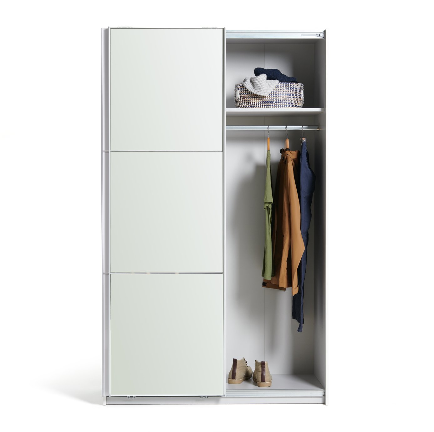 Argos Home Holsted Small White Gloss & Mirror Wardrobe Review