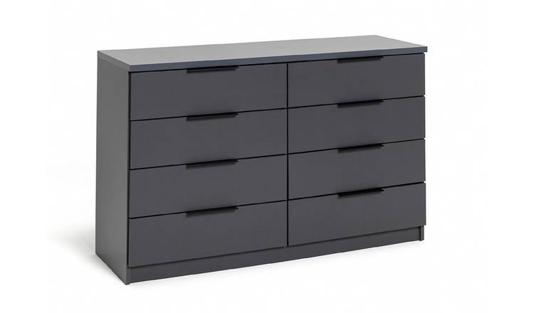 Argos grey 2024 gloss drawers