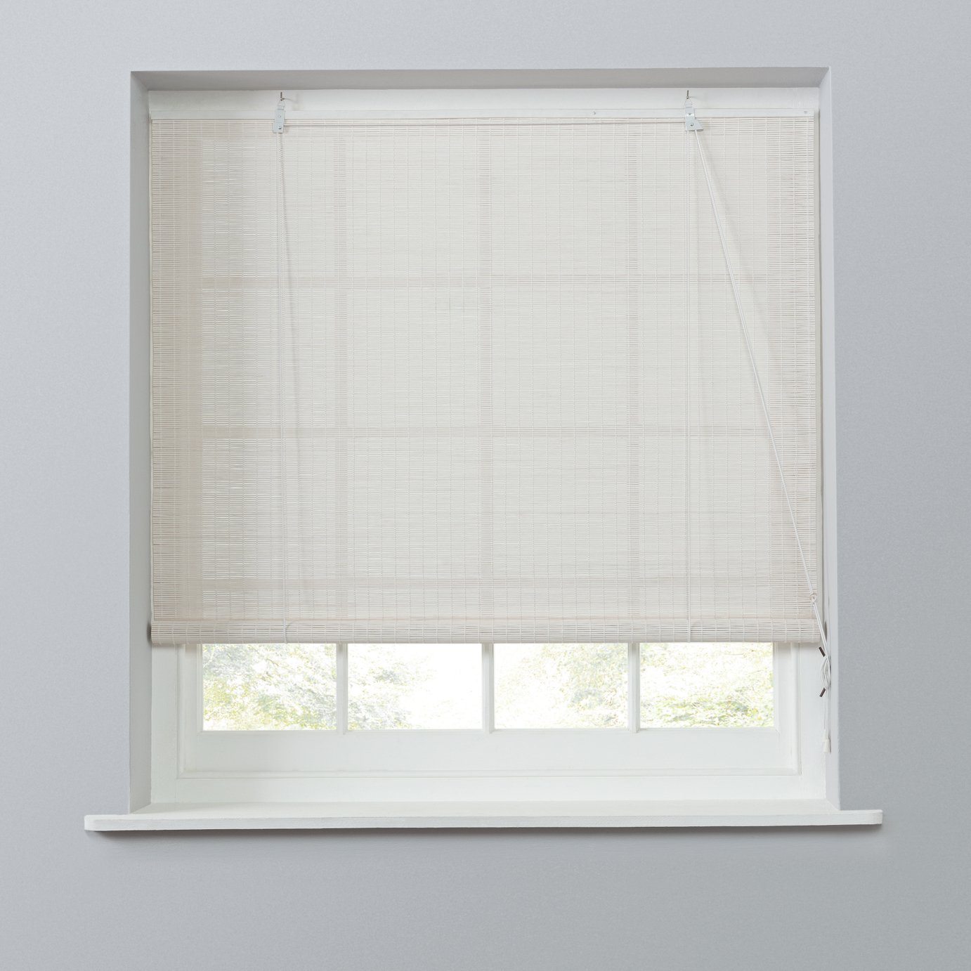 Habitat Bamboo Roller Blind 4ft White (9166983) Argos Price