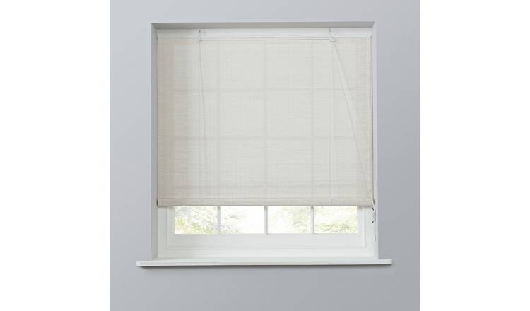 White deals bamboo blinds