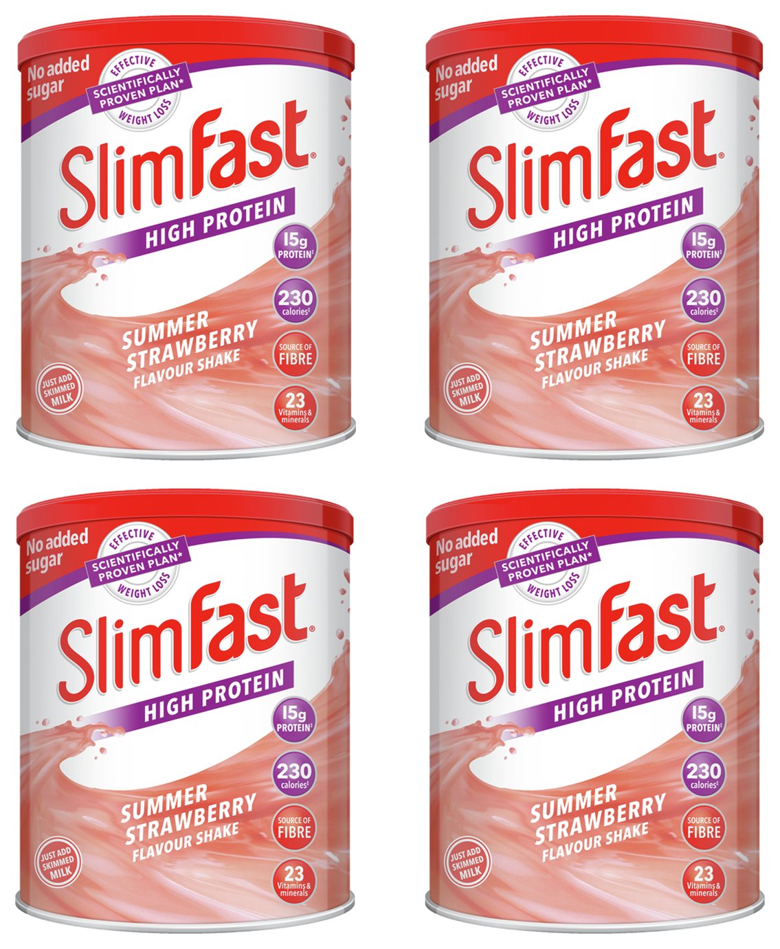 EAN 5055967550520 product image for SlimFast Summer Strawberry Shakes - Pack of 4 | upcitemdb.com