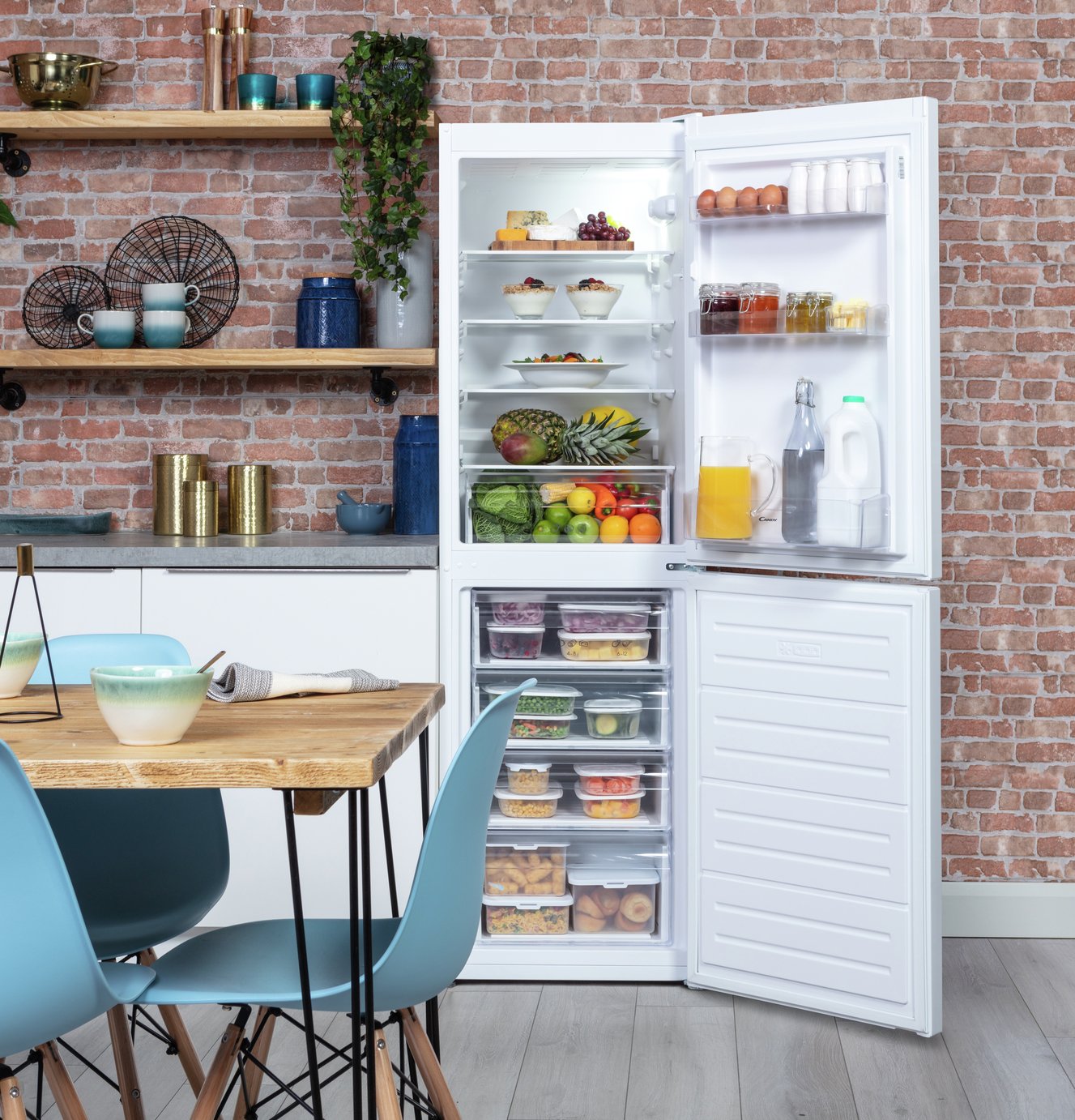 candy cvs1745wk fridge freezer
