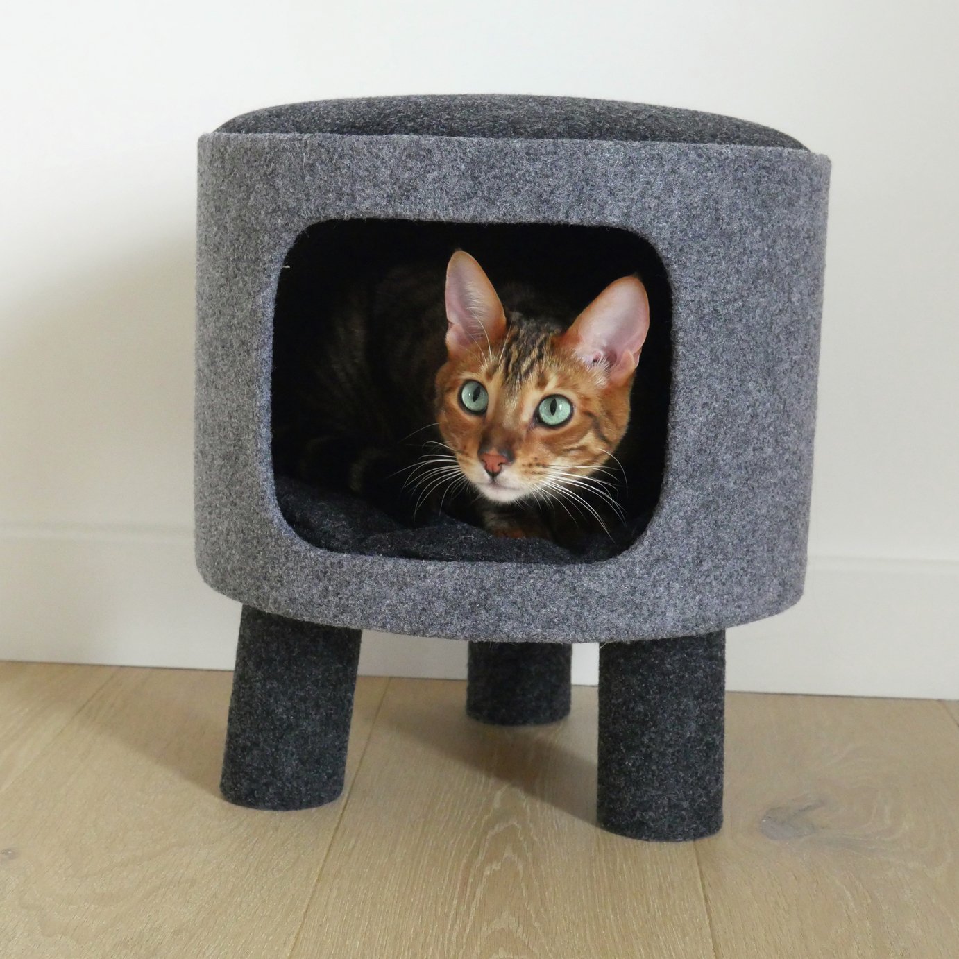 Rosewood Cat Stool