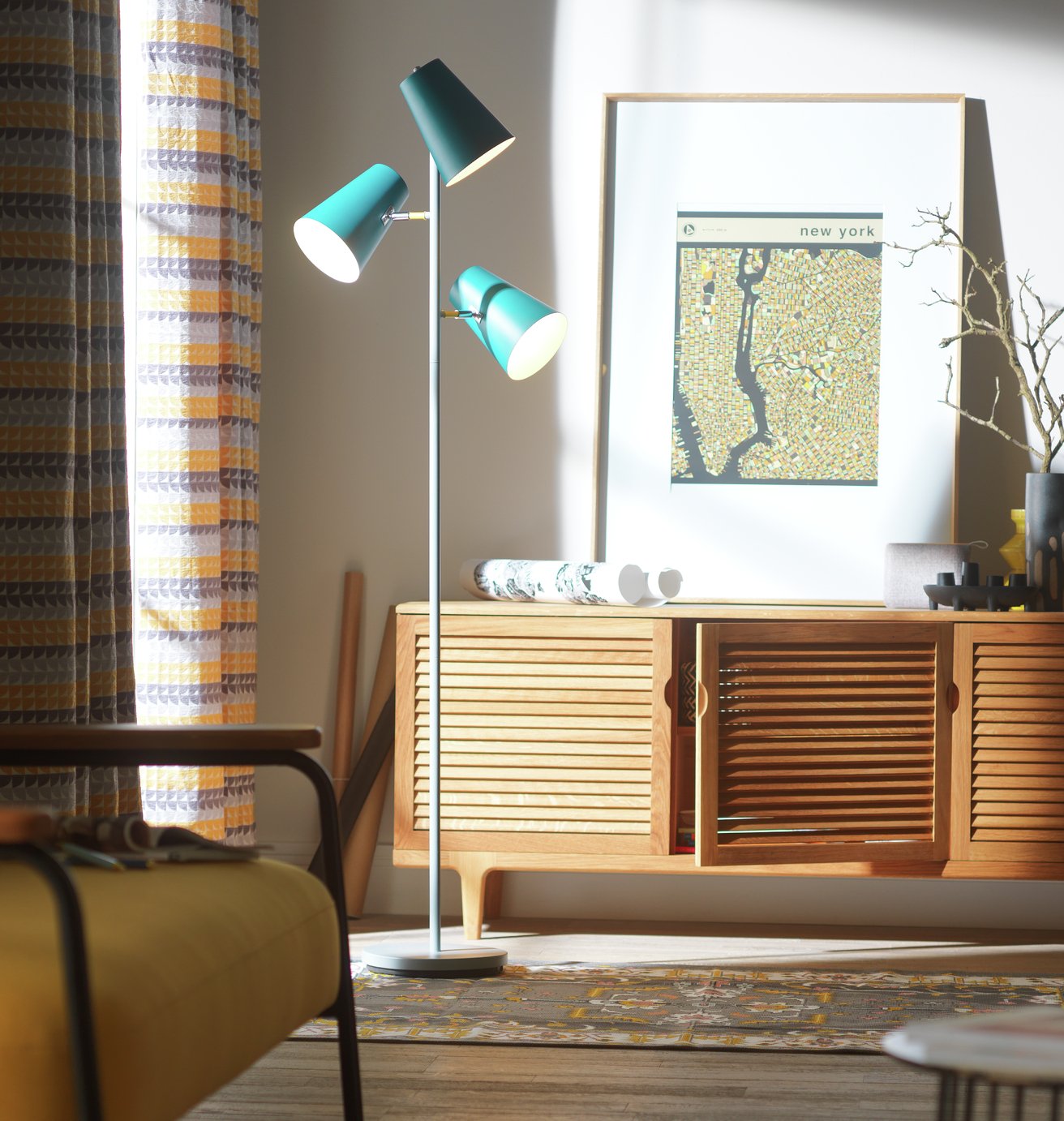 Habitat 3 Light Floor Lamp