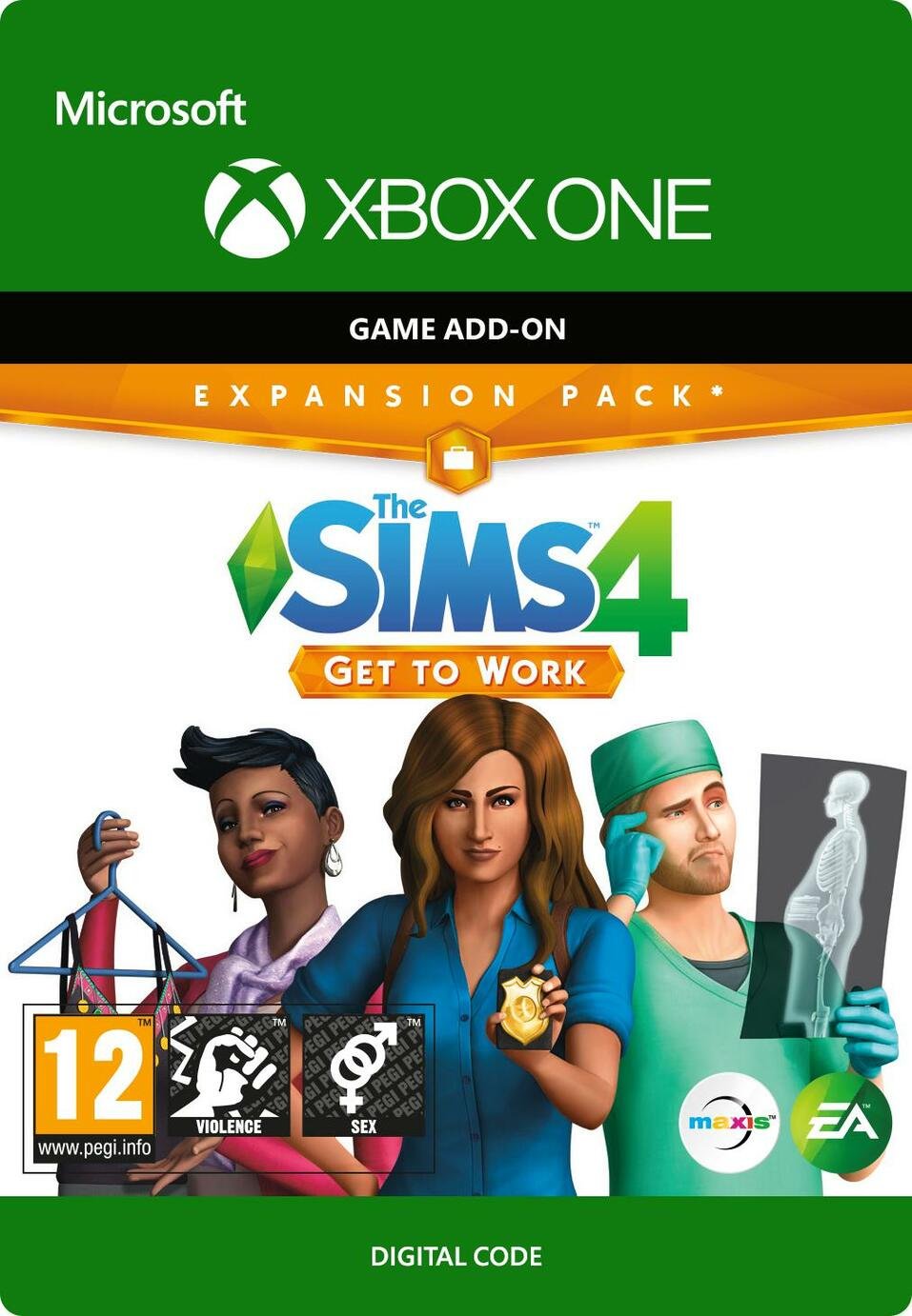 The Sims 4: Get To Work Xbox Game - Digital Download