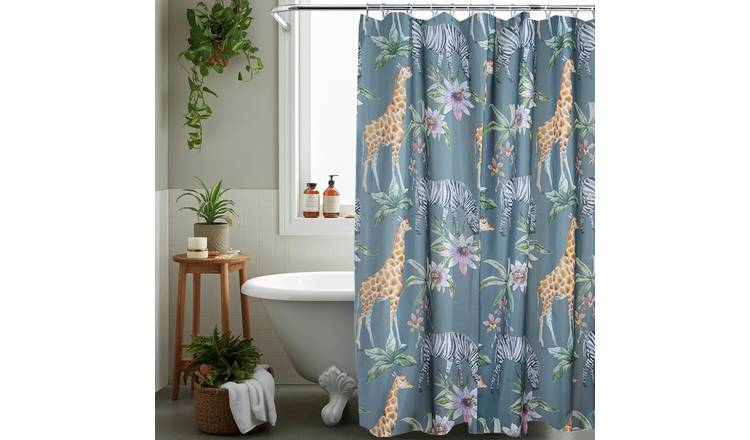 Aqualona Savannah Shower Curtain - Blue