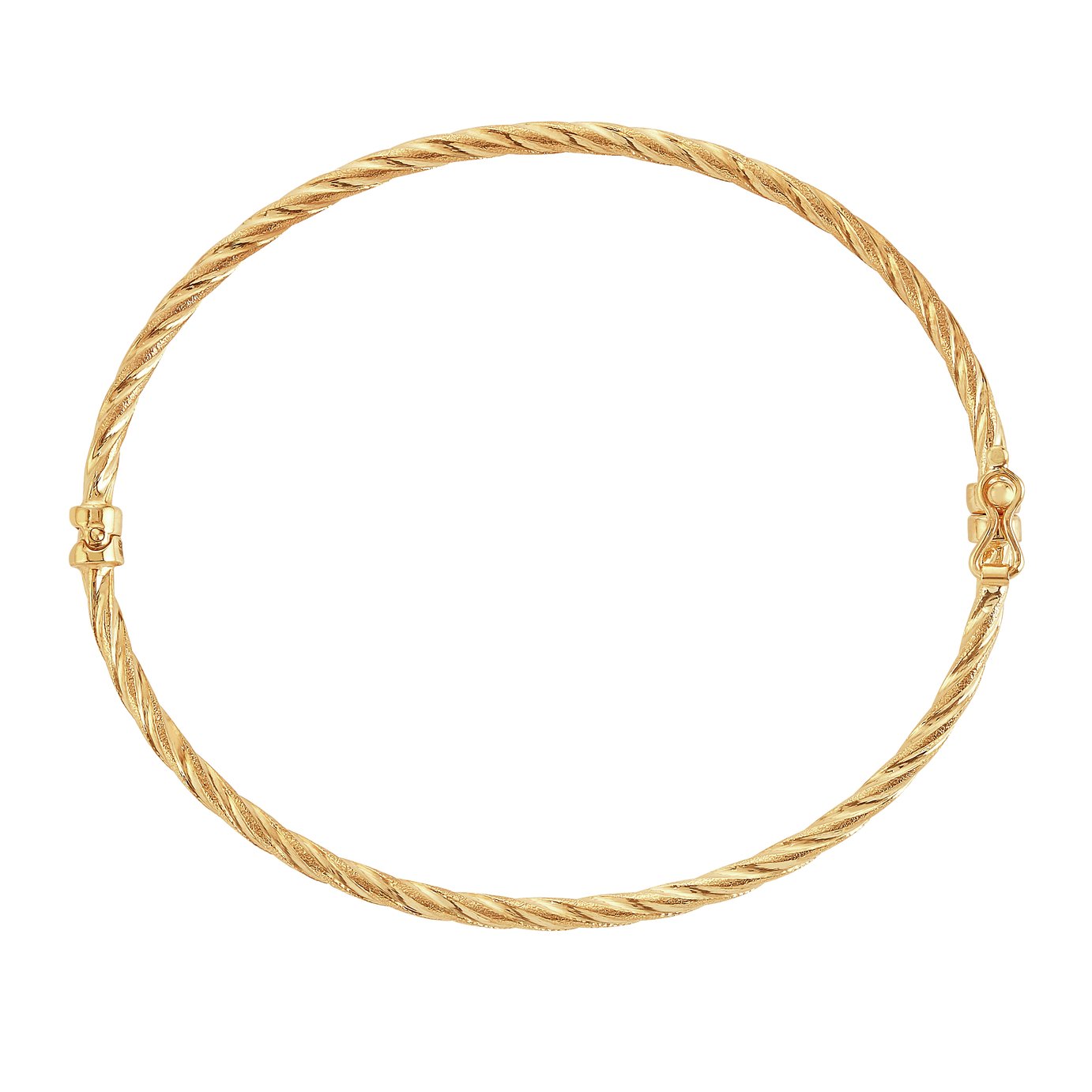 Revere 9ct Gold Hinged Twisted Bangle Review