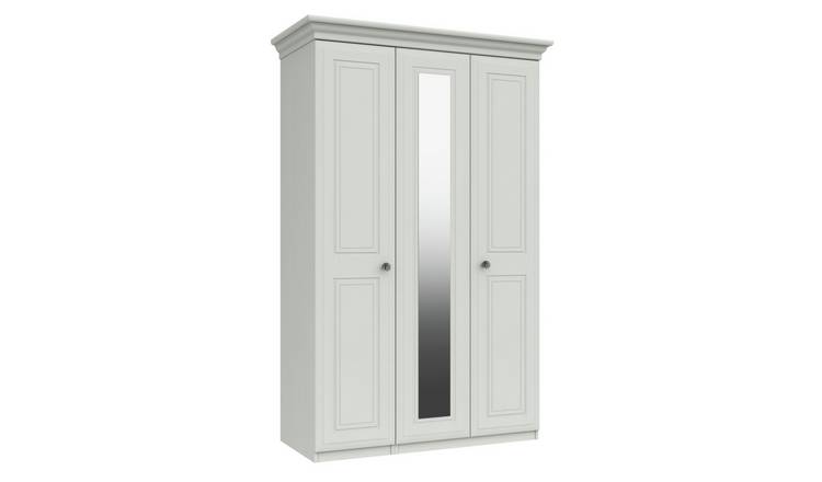 Rendlesham 3 Door Mirror Wardrobe - White