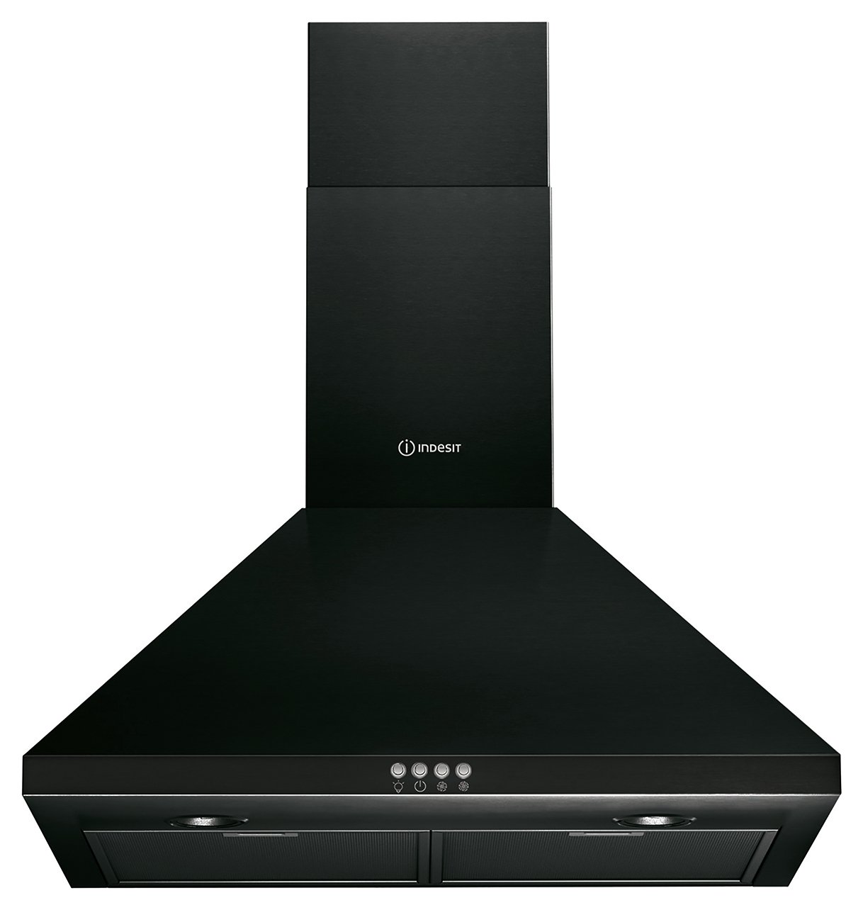 Indesit IHPC6.4LMK 60cm Cooker Hood - Black