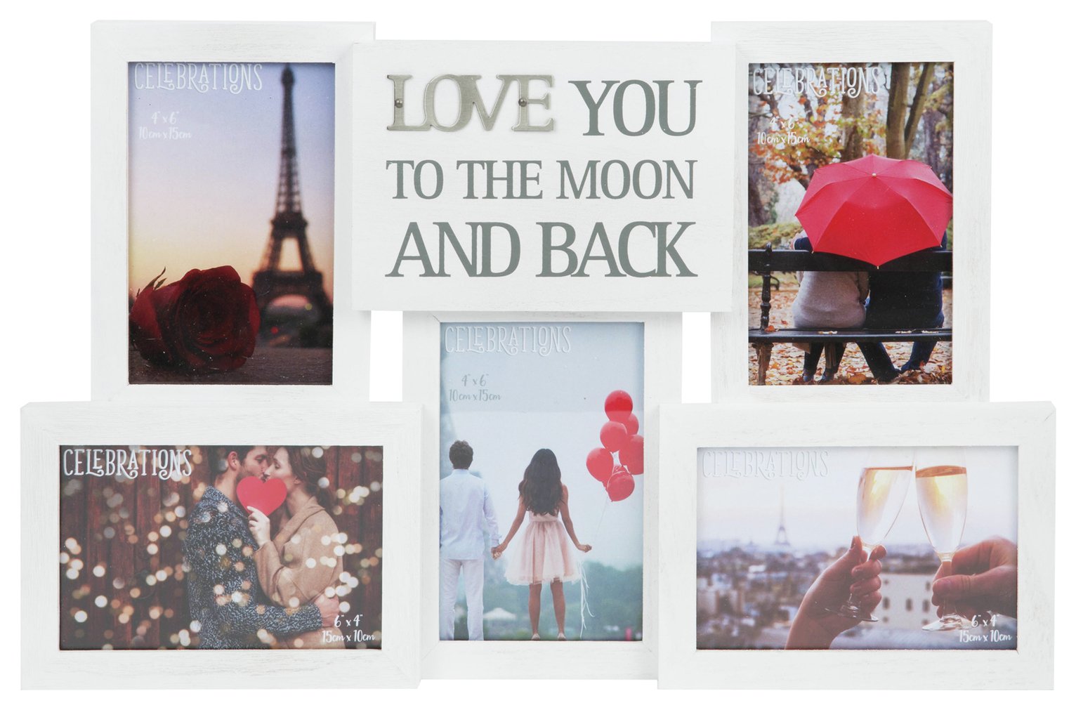 Love You To The Moon & Back Multi Aperture Frame - 29x45cm