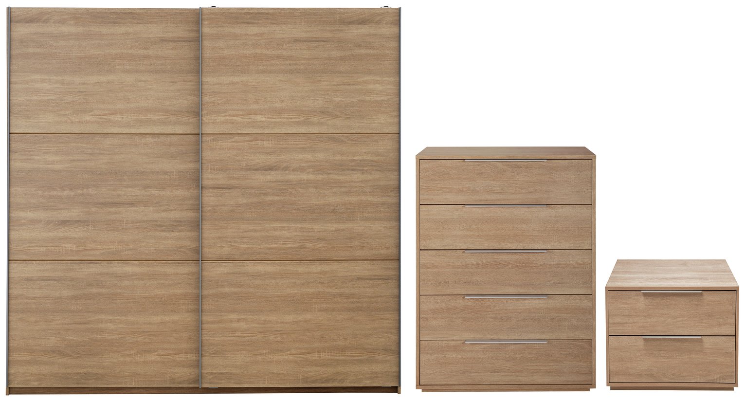 Argos Home Holsted 3 Piece XL Wardrobe Set - Oak Effect