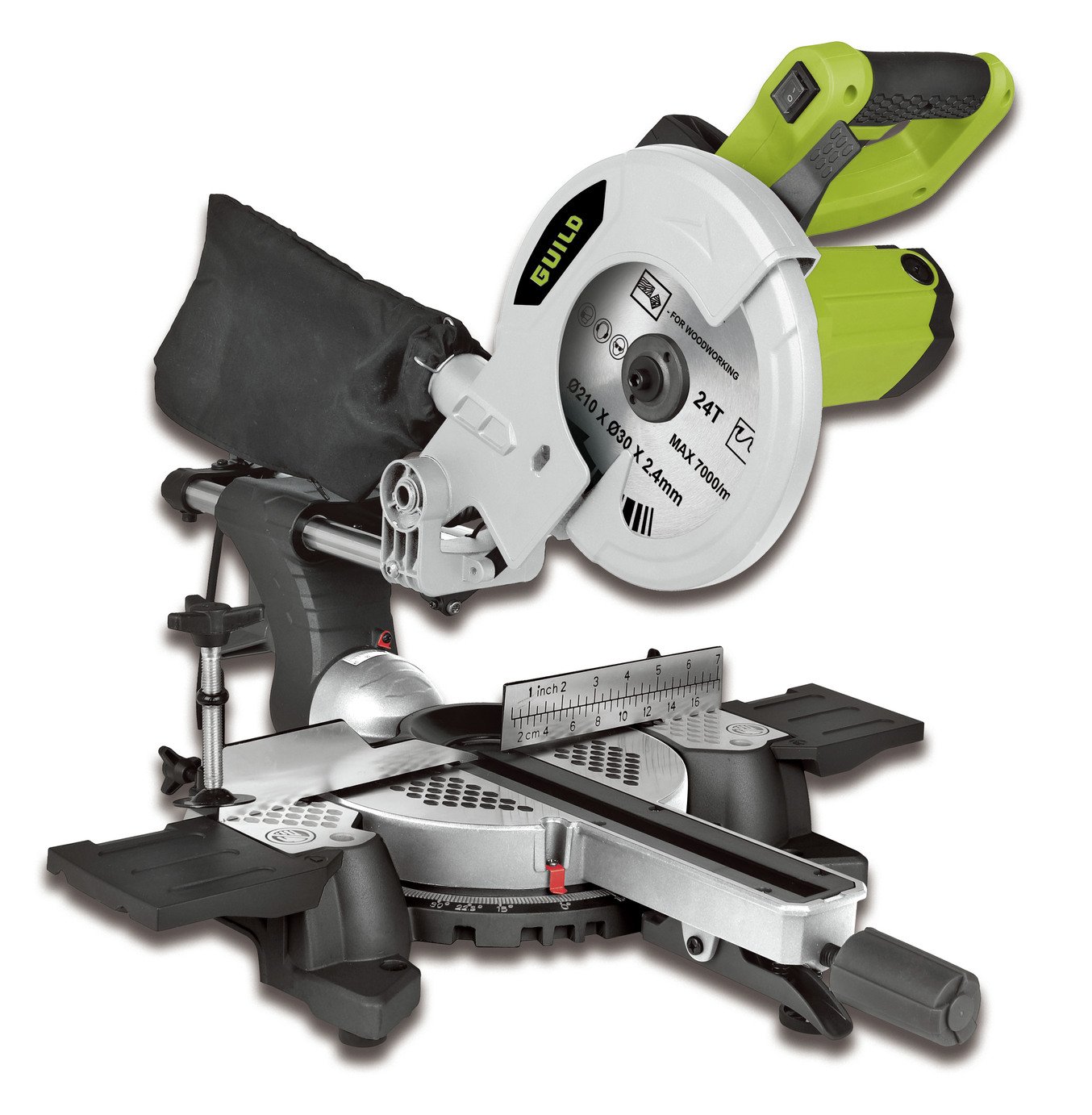 Guild 210mm Sliding Mitre Saw with Laser - 1700W