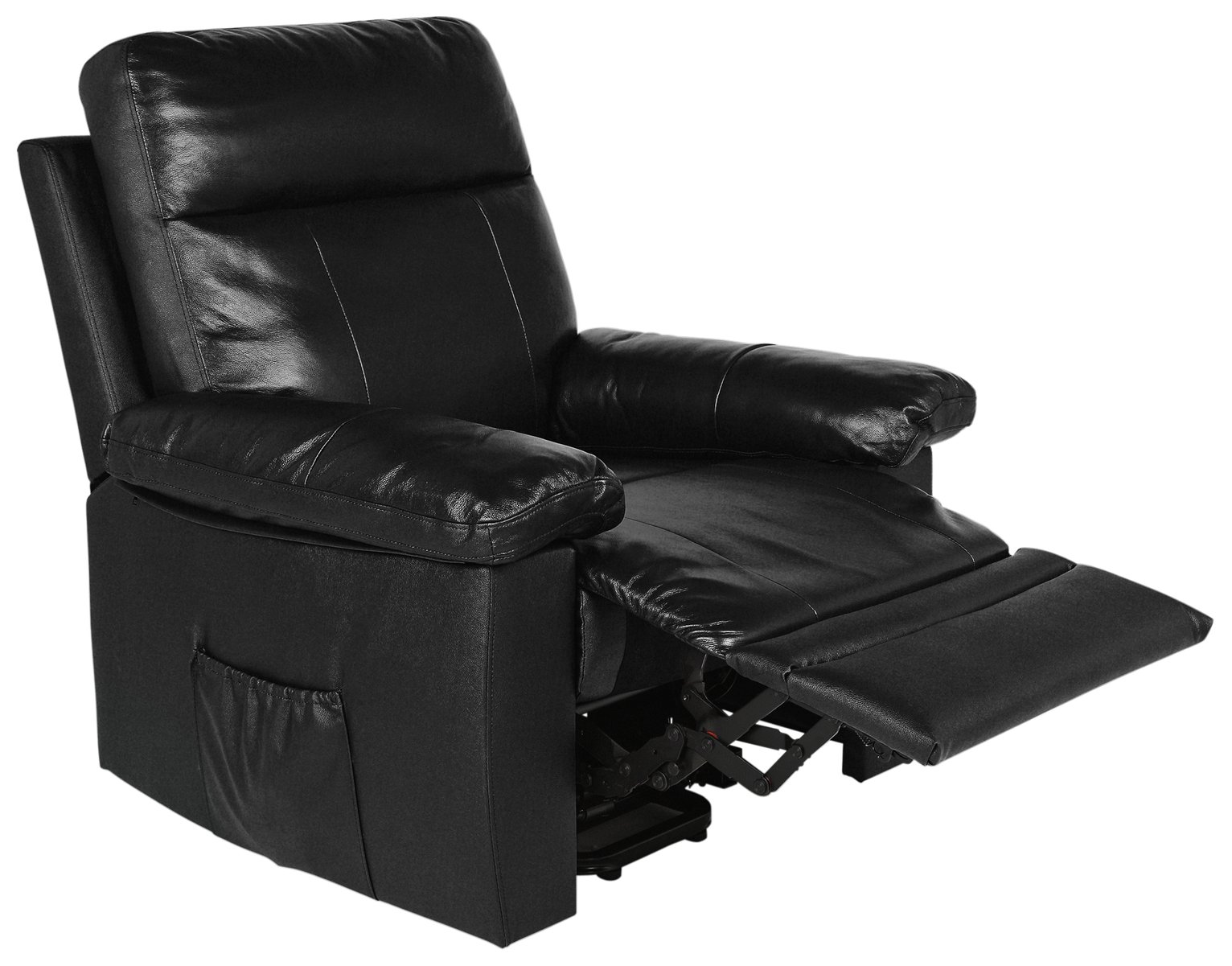 Argos Home Paolo Leather Mix Rise & Recline Chair - Black