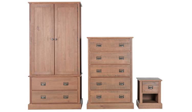 Buy Argos Home Drury 3 Piece 2 Door 2 Drawer Wardrobe Set Pine