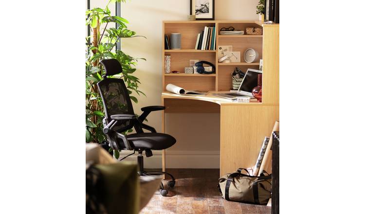 Argos brown store office chair