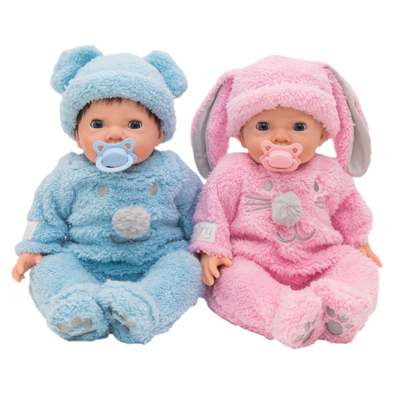 chad valley tiny treasures twin babies bumper set