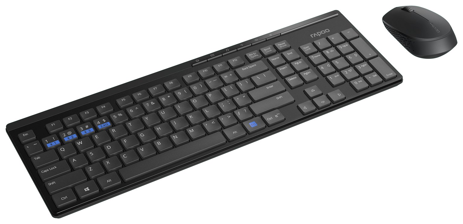 Rapoo 8100M MultiMode Wireless Mouse and Keyboard Deskset Reviews