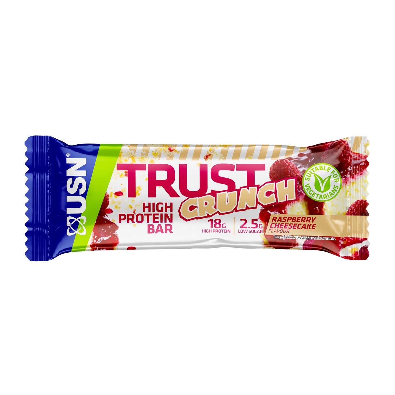 USN Trust Crunch Rasberry Cheesecake Snack Bars x 12 Review