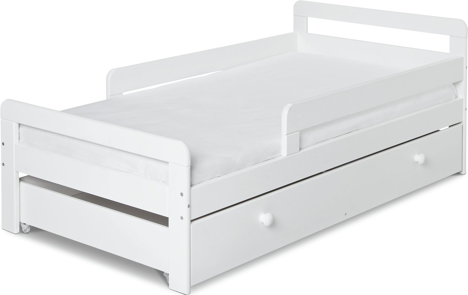 Habitat Ellis Toddler Bed, Drawer & Kids Mattress - White