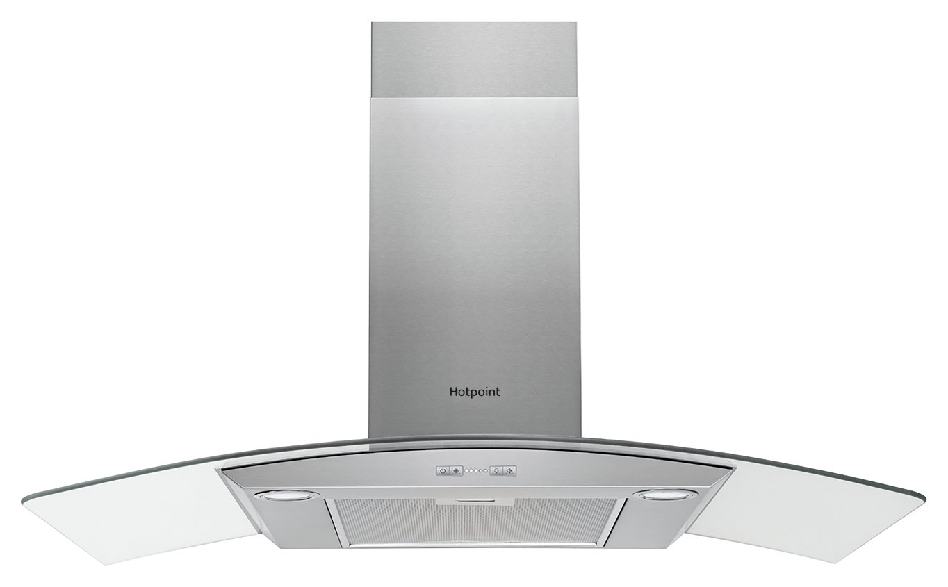 Hotpoint PHGC9.4FLMX 90cm Cooker Hood - Stainless Steel