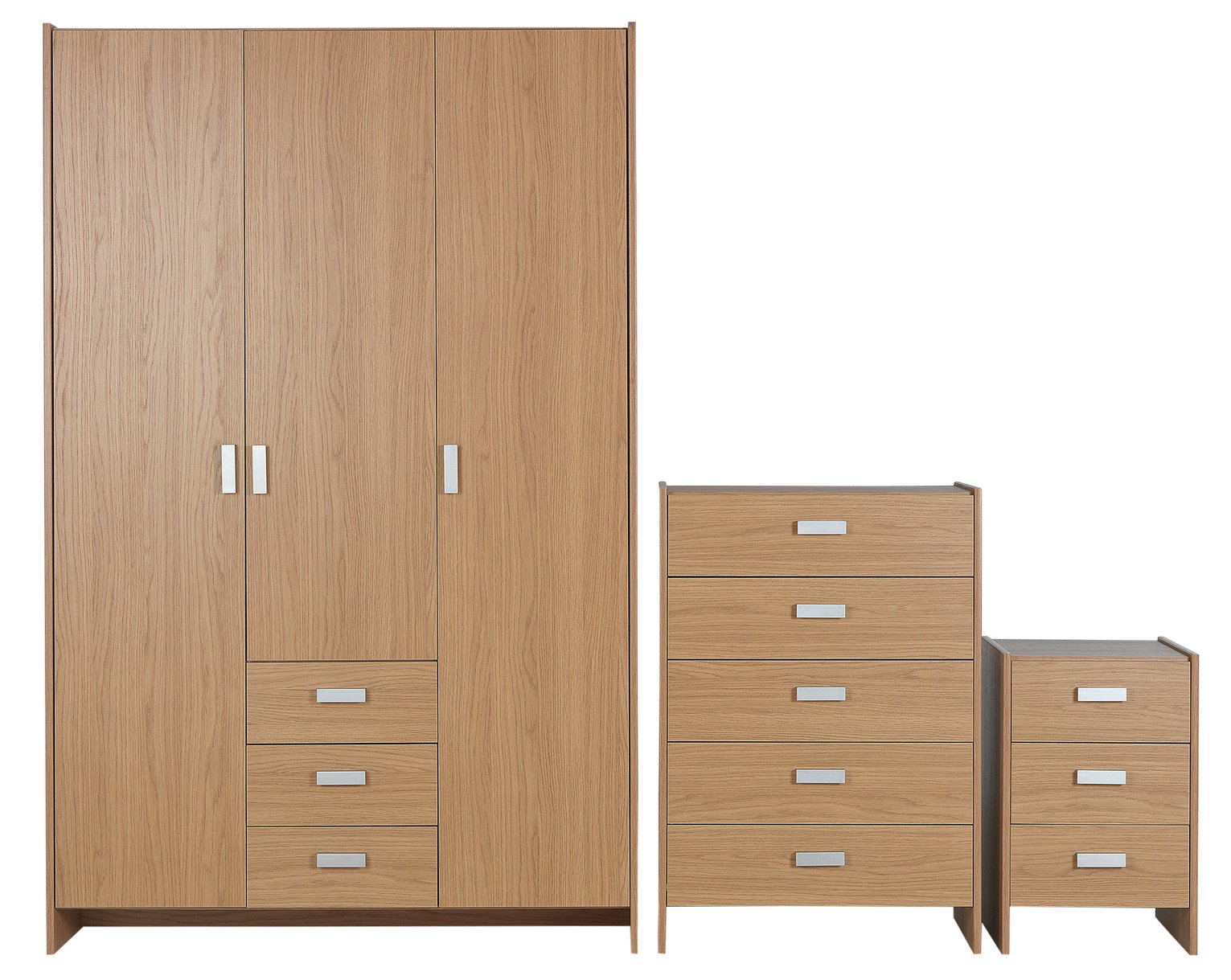 Argos Home Capella Oak 3 Door 3 Drawer Wardrobe Package review