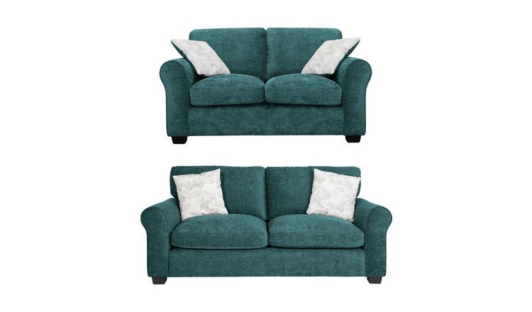 Buy Argos Home Tammy Fabric 2 Seater And 3 Seater Sofa Teal