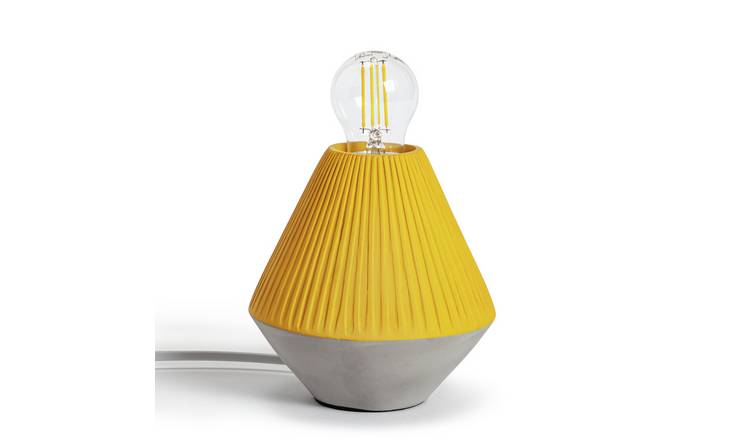 Habitat Exposed Bulb Table Lamp - Mustard