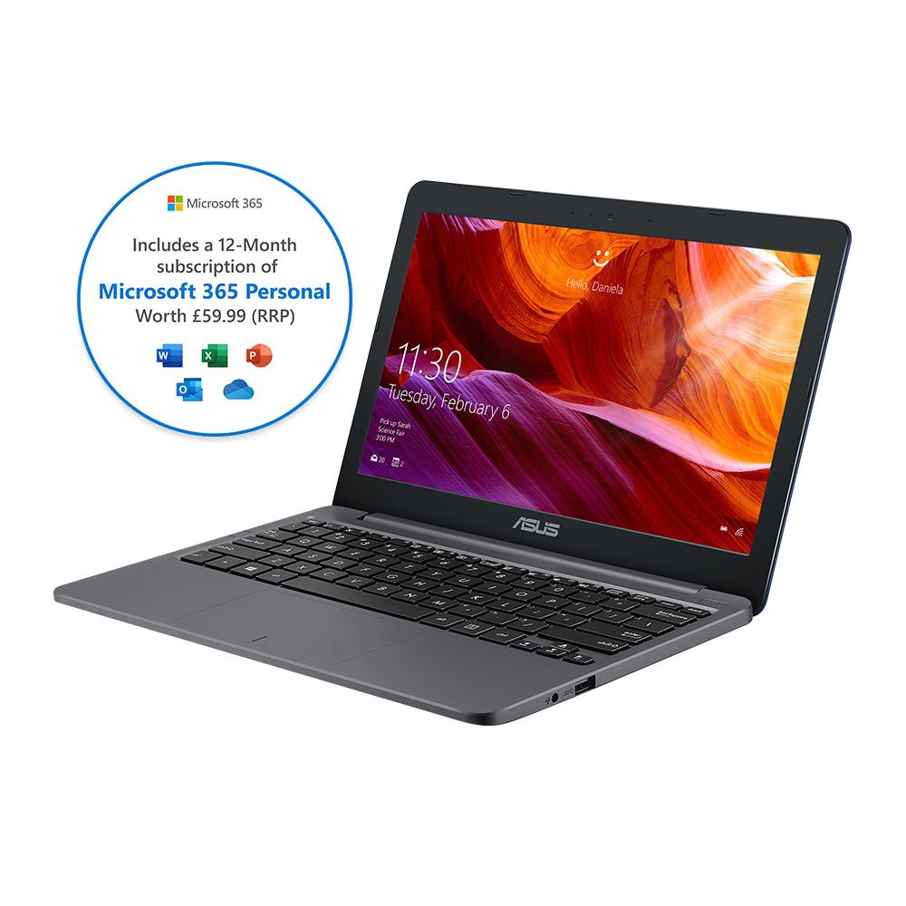 ASUS VivoBook E203 11.6in Celeron 4GB 64GB Cloudbook - Grey