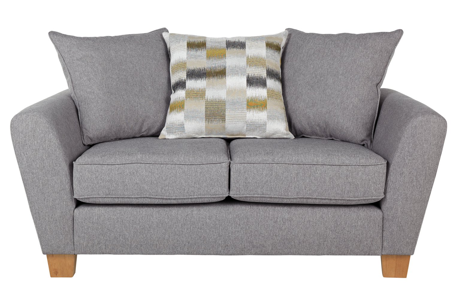 Argos Home Auria 2 Seater Fabric Sofa - Grey