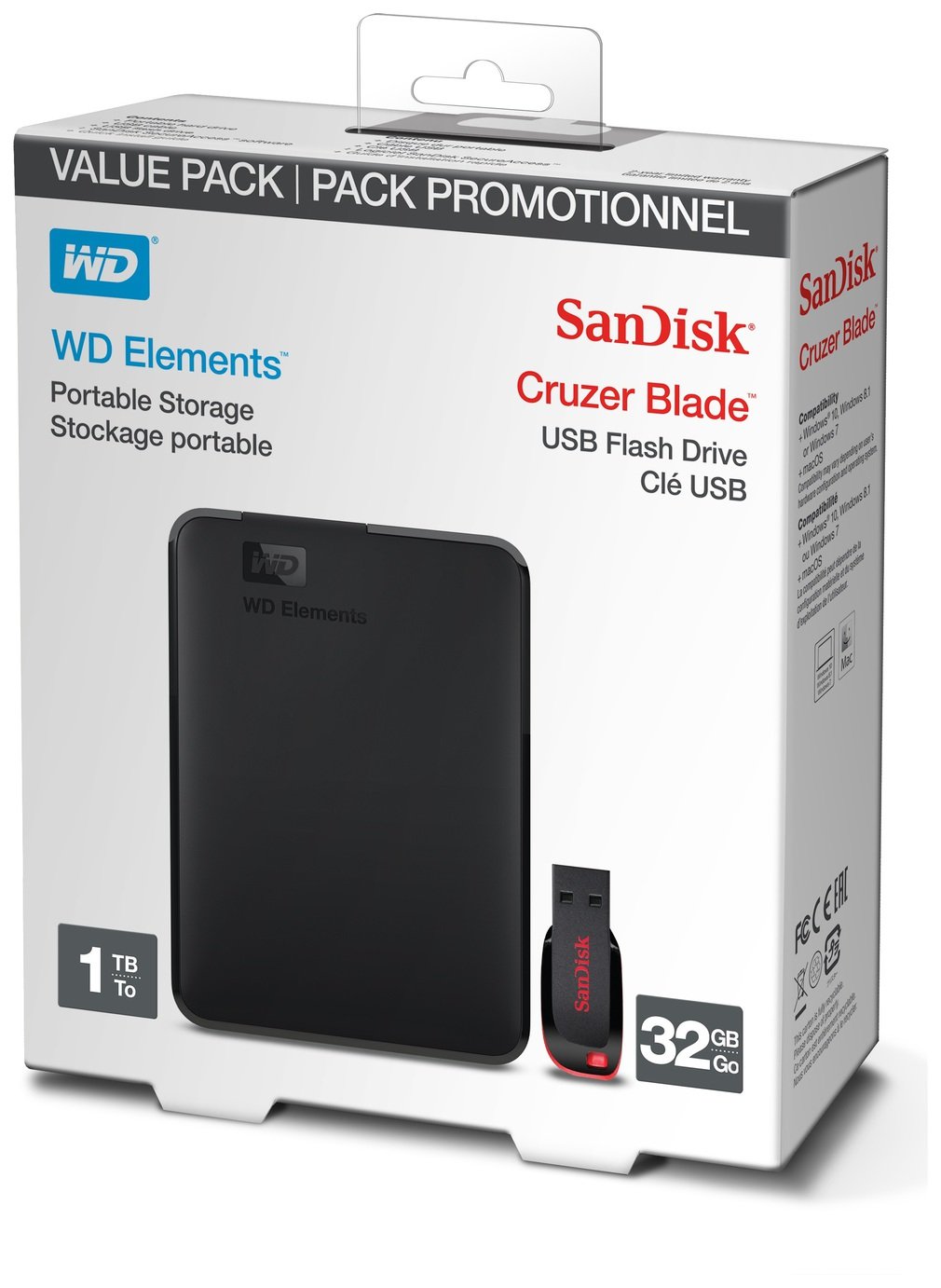 WD Elements 1TB + 32GB Portable Hard Drive Reviews