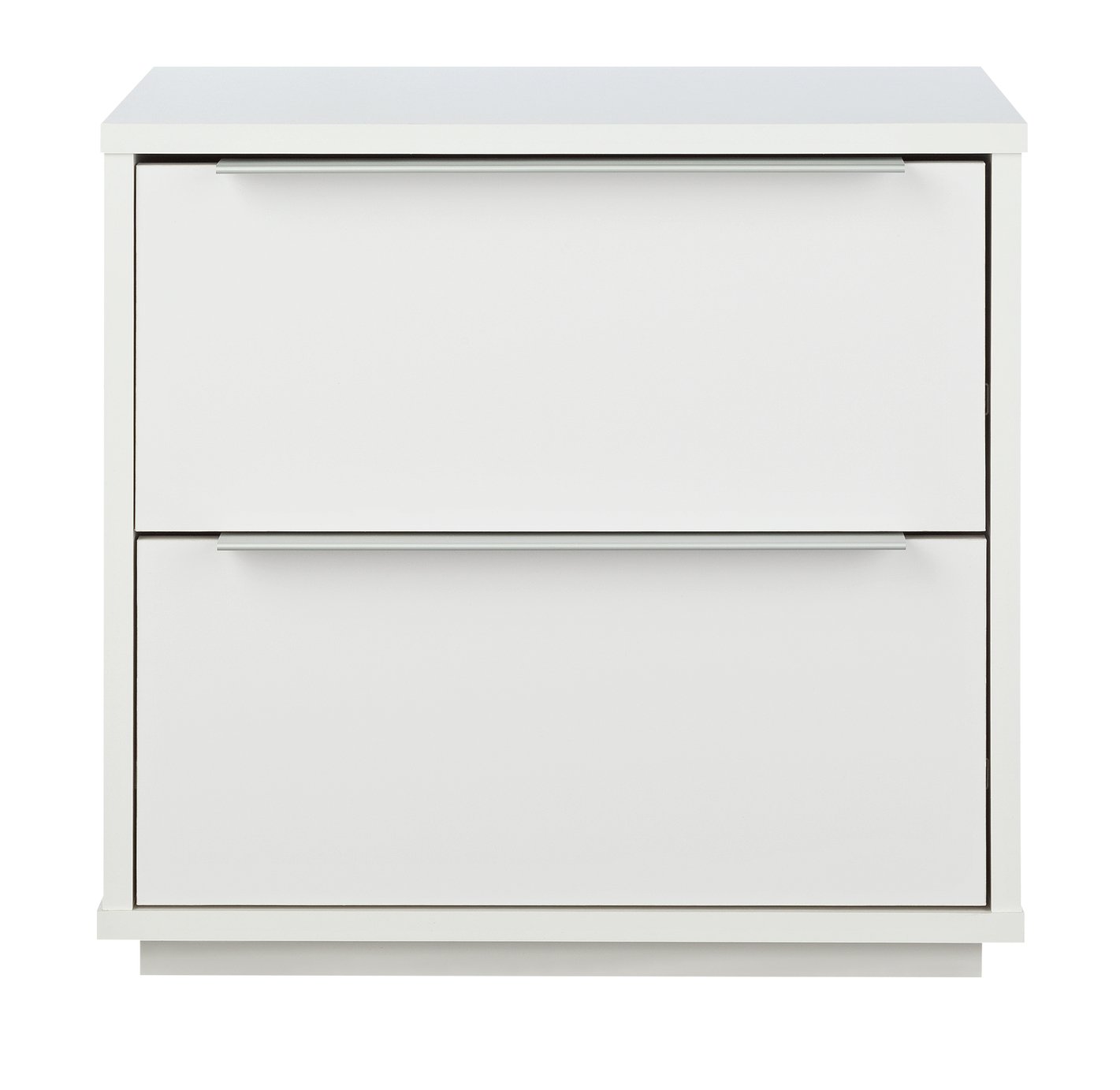 Argos Home Holsted White Gloss 2 Drawer Bedside Chest Reviews