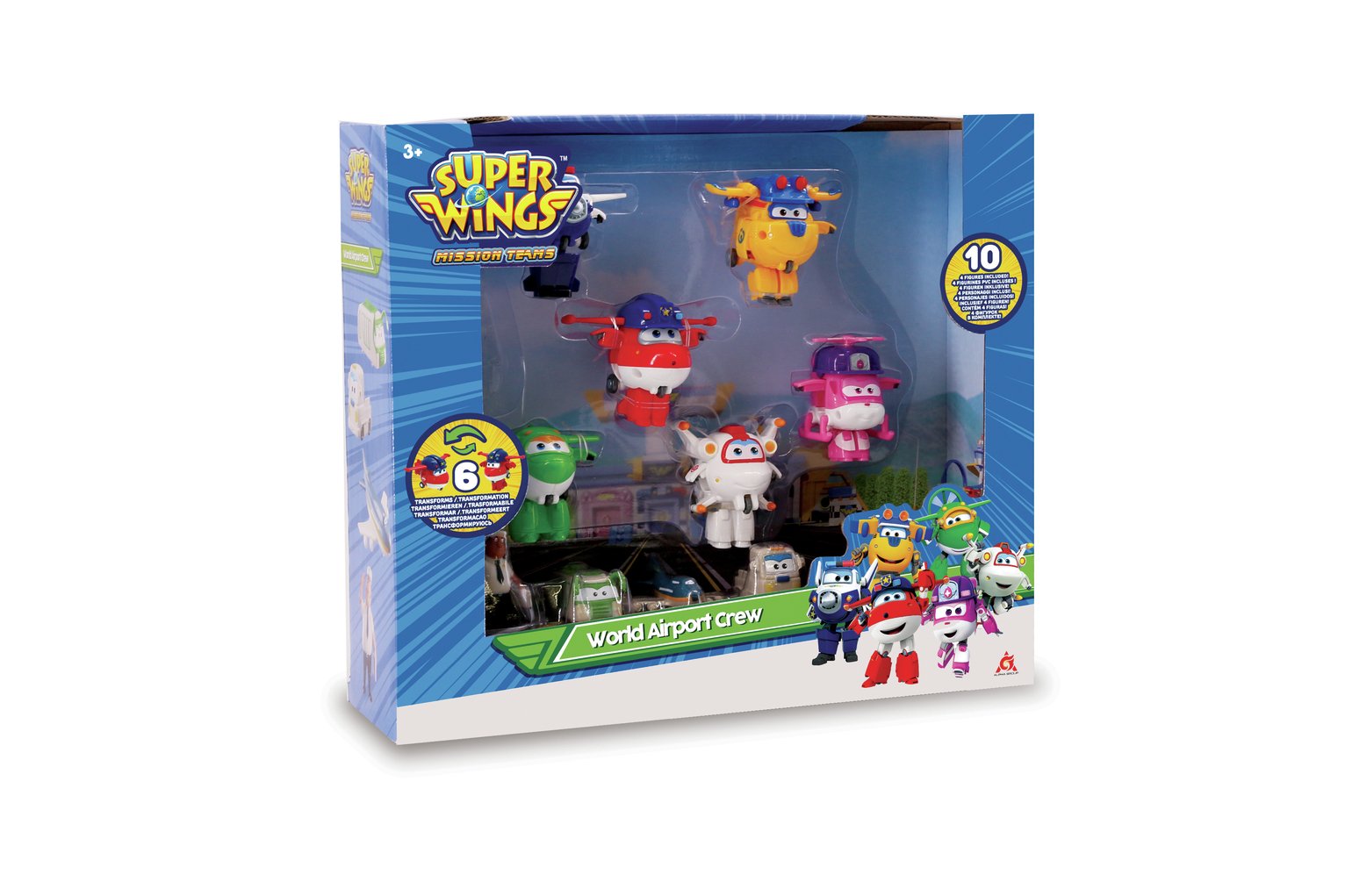 Super Wings World Airport Crew 10 Pack Review