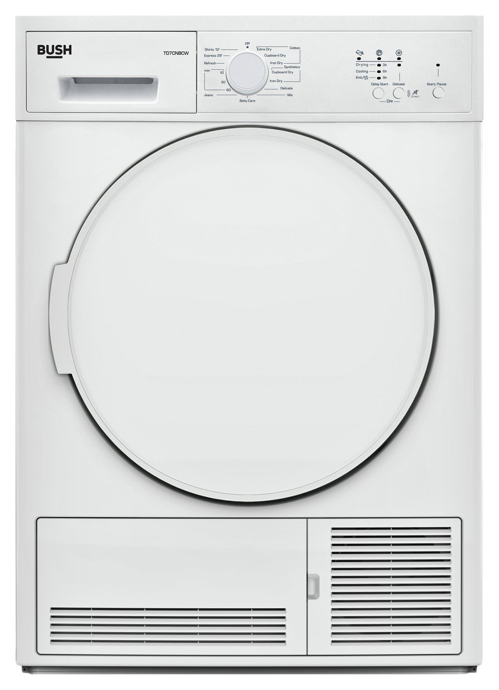 Bush TD7CNBCW 7KG Condenser Tumble Dryer White (9177367) Argos Price Tracker pricehistory