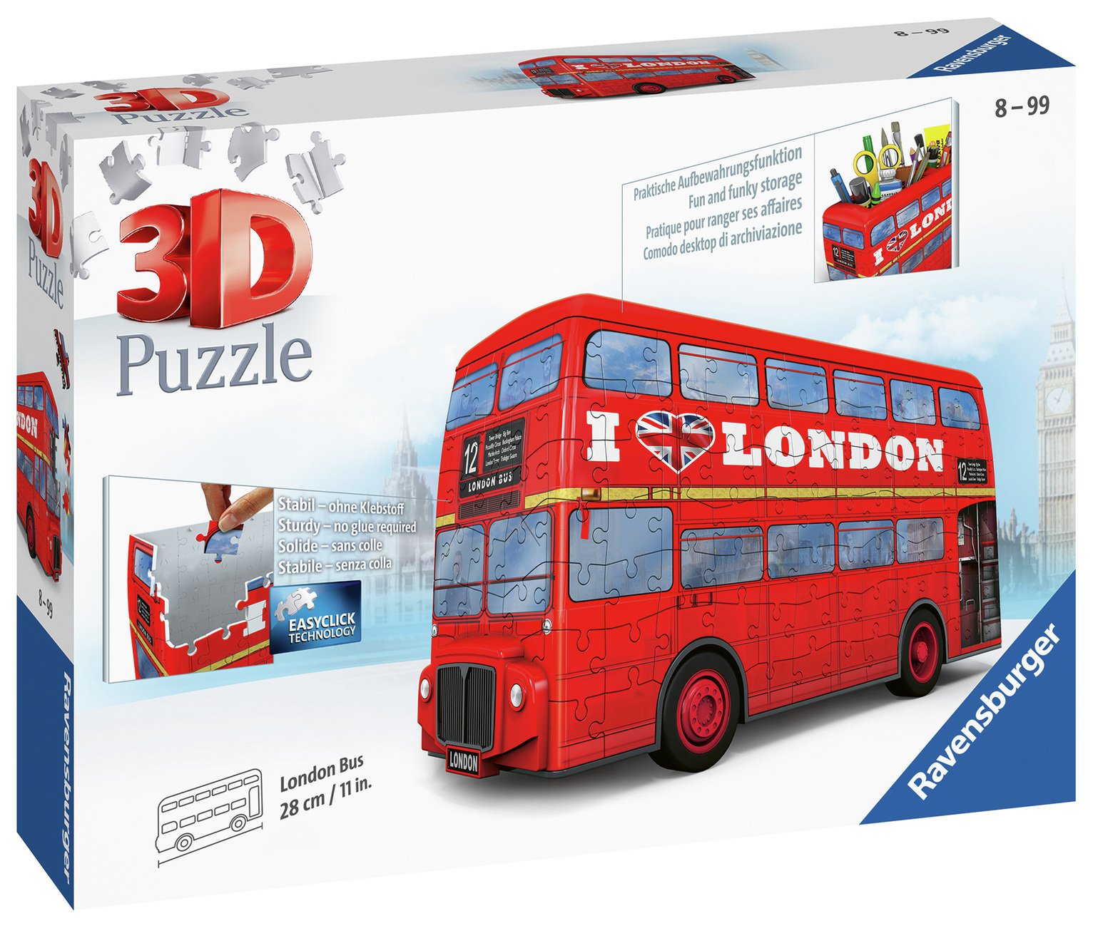 London Bus 3D Jigsaw Puzzle