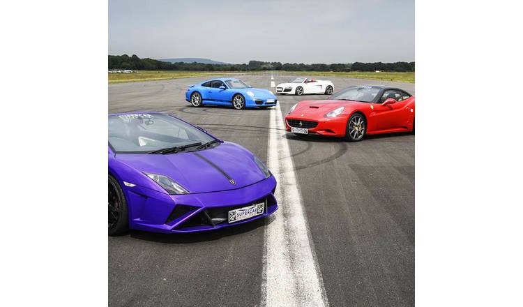 Buyagift Four Supercar Thrill With High Speed Passenger Ride