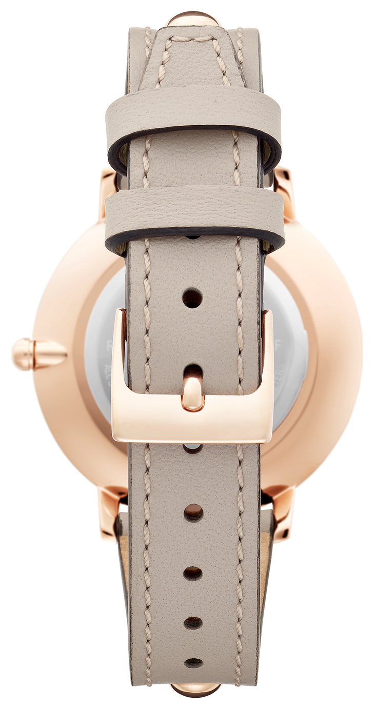 Rebecca Minkoff Ladies Beige Leather Strap Watch Review