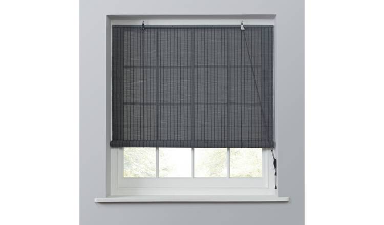 Habitat Bamboo Roller Blind - 6ft - Grey