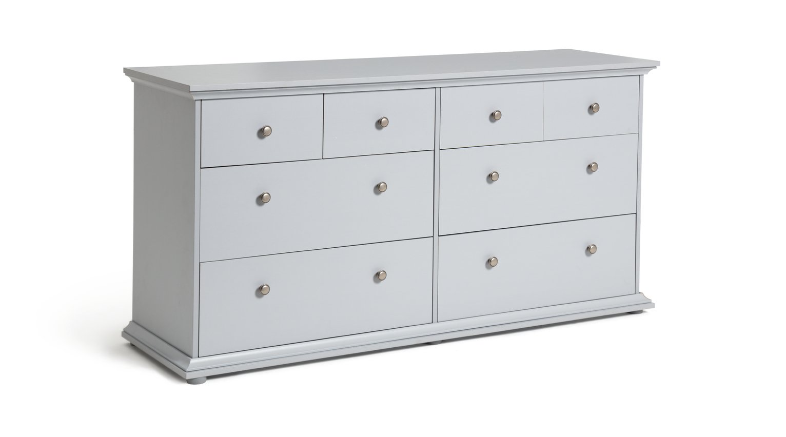 Habitat Heathland 4 4 Drawer Wide Chest of Drawers - Grey