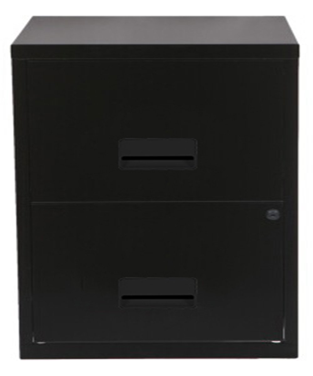 Pierre Henry A4 2 Drawer Filing Cabinet - Black