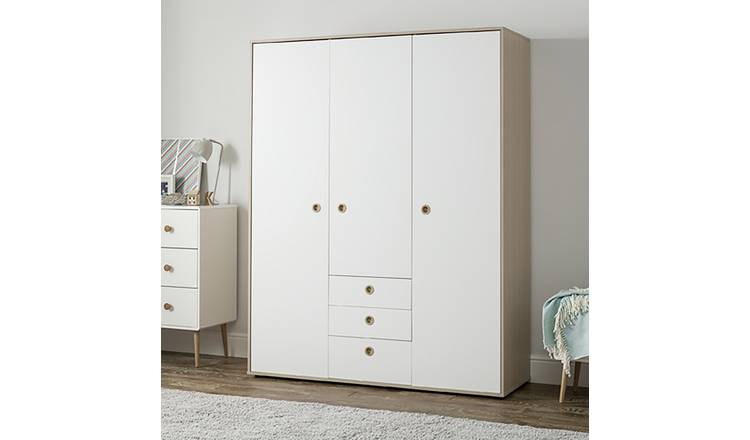 Argos three on sale door wardrobe